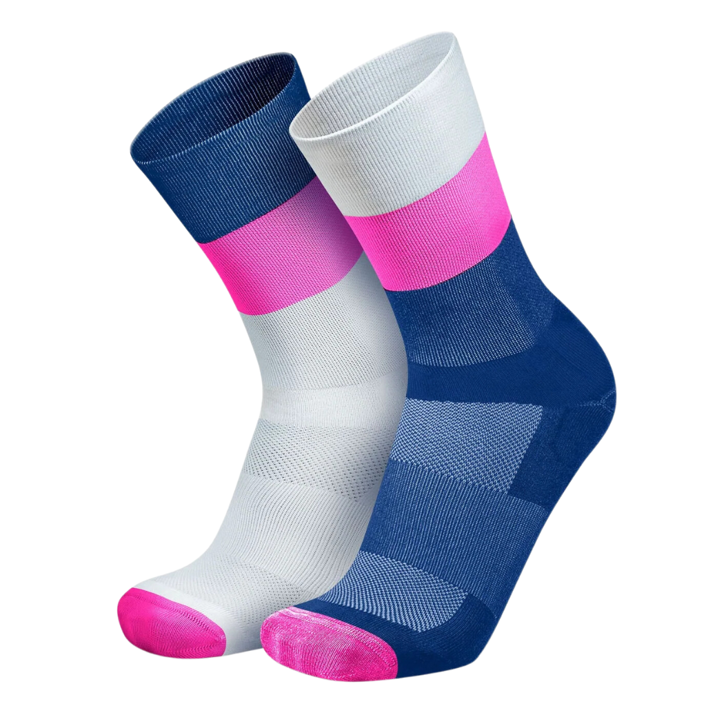 Incylence unisex High-Cut Ultralight Socks | Mirrored Pink | The Run Hub&nbsp;