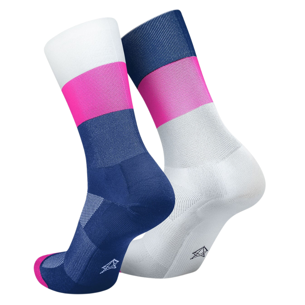 Incylence unisex High-Cut Ultralight Socks | Mirrored Pink | The Run Hub&nbsp;