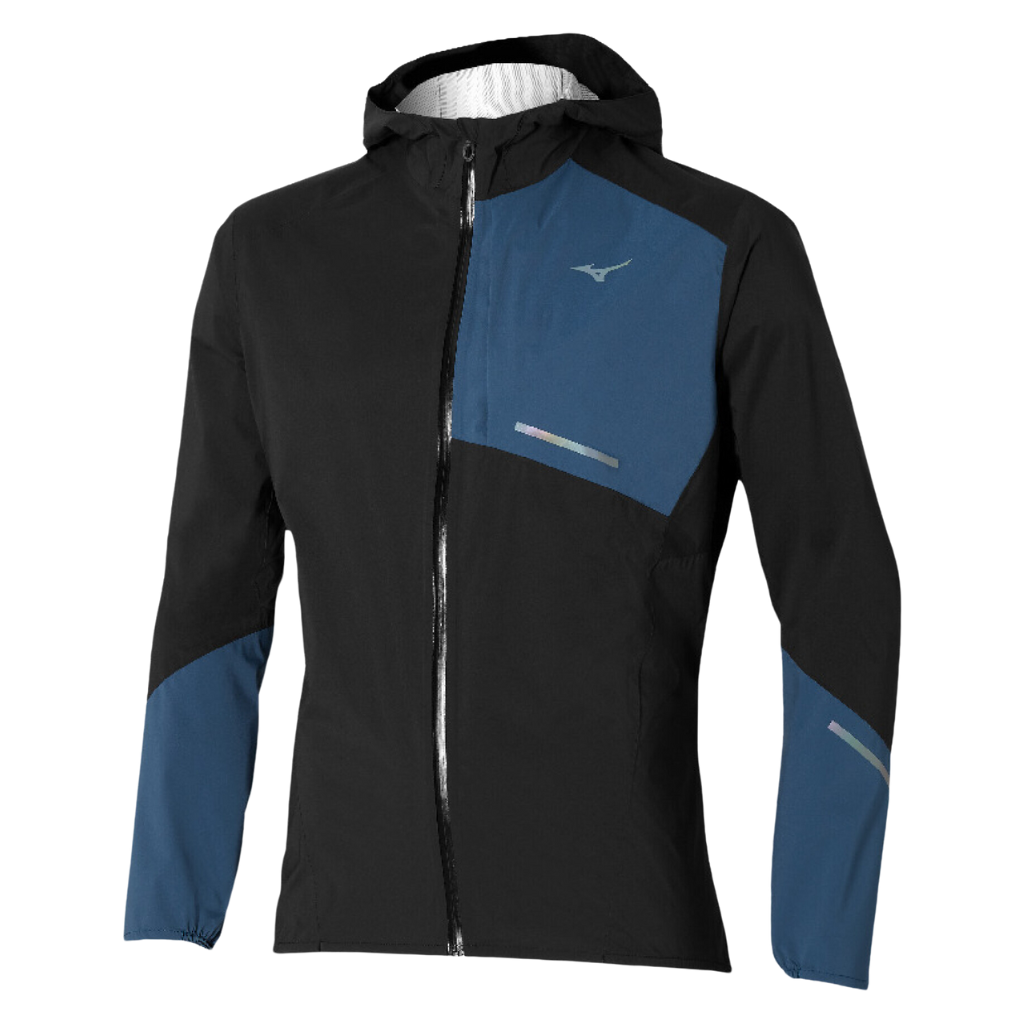 MIZUNO Men's Waterproof 20K ER Jacket | Black | J2GEB5019 | The Run Hub 