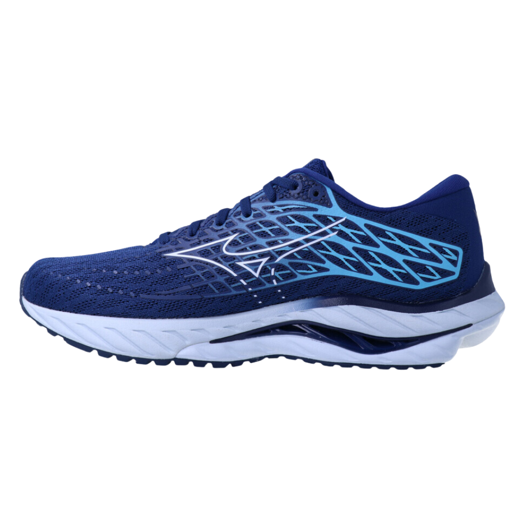 MIZUNO Men's Wave Inspire 20 Support Running Shoe | Estate Blue/White/River Blue | J1GC244451 |The Run Hub