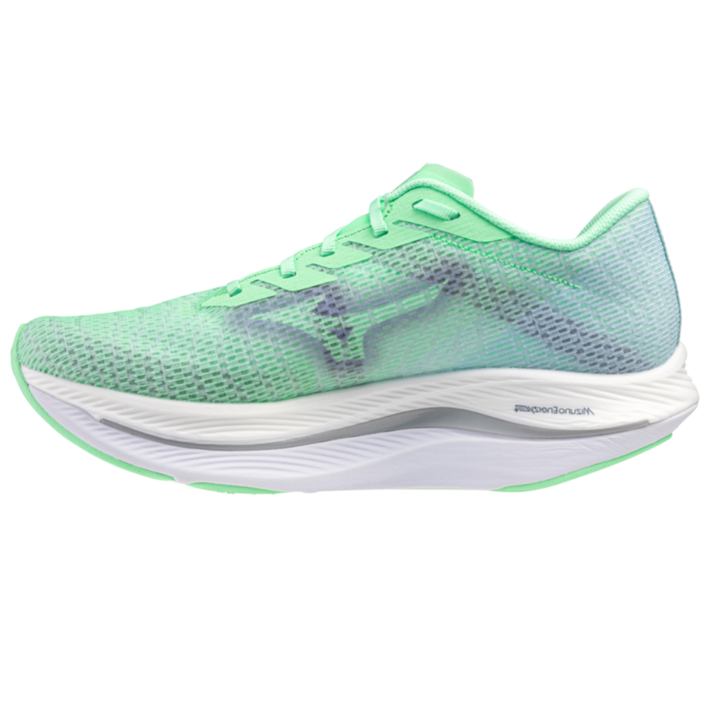 MIZUNO Men's Wave Rebellion Pro Flash 2 | NeoMint/VintageIndigo/HintMint | J1GC243581 | The Run Hub