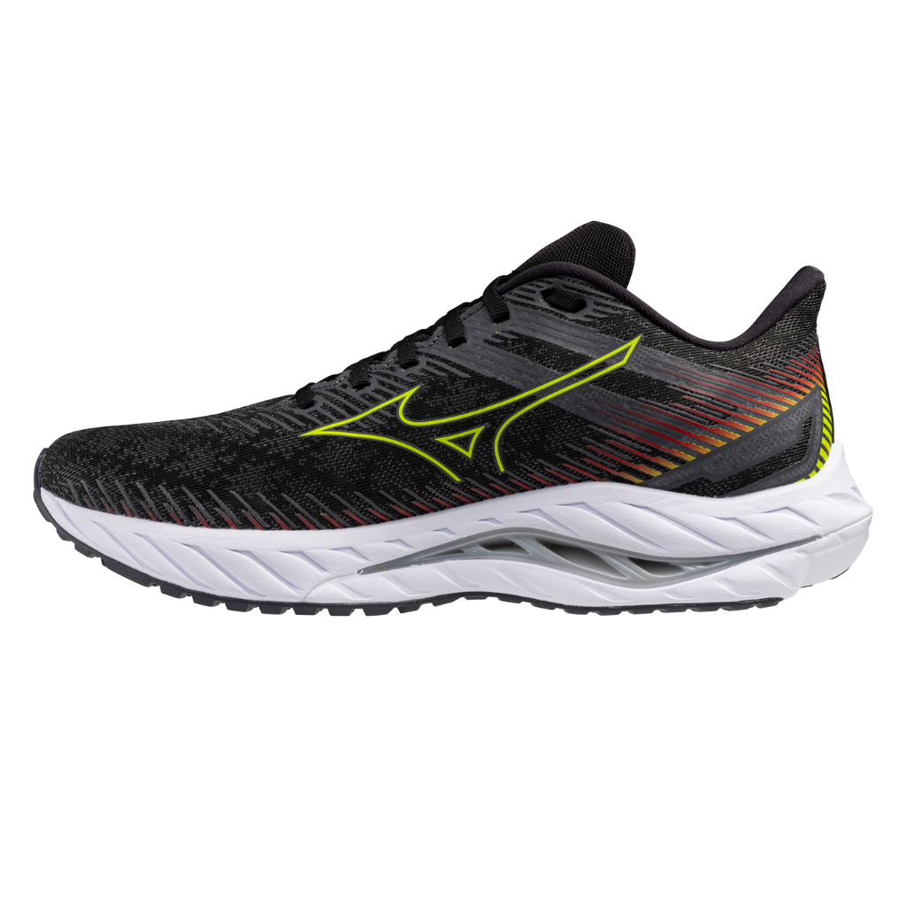 MIZUNO Men's Wave Sirius Neutral Running Shoe | Black | J1GC254001 | The Run Hub