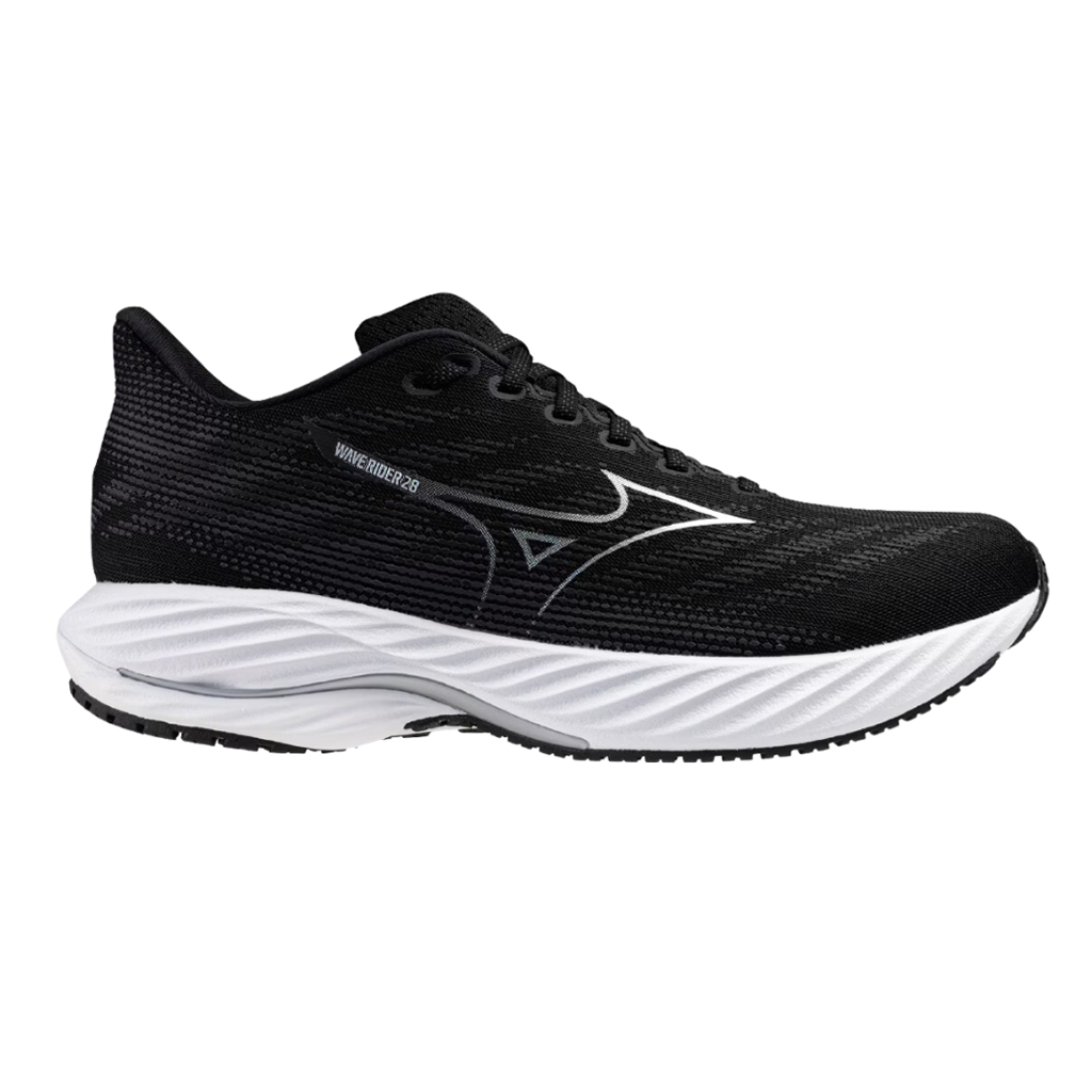 MIZUNO Women's Wave Rider 28 WIDE FIT Neutral Running Shoe  BlackHarbor MistIndia Ink  J1GD240622  The Run Hub copy