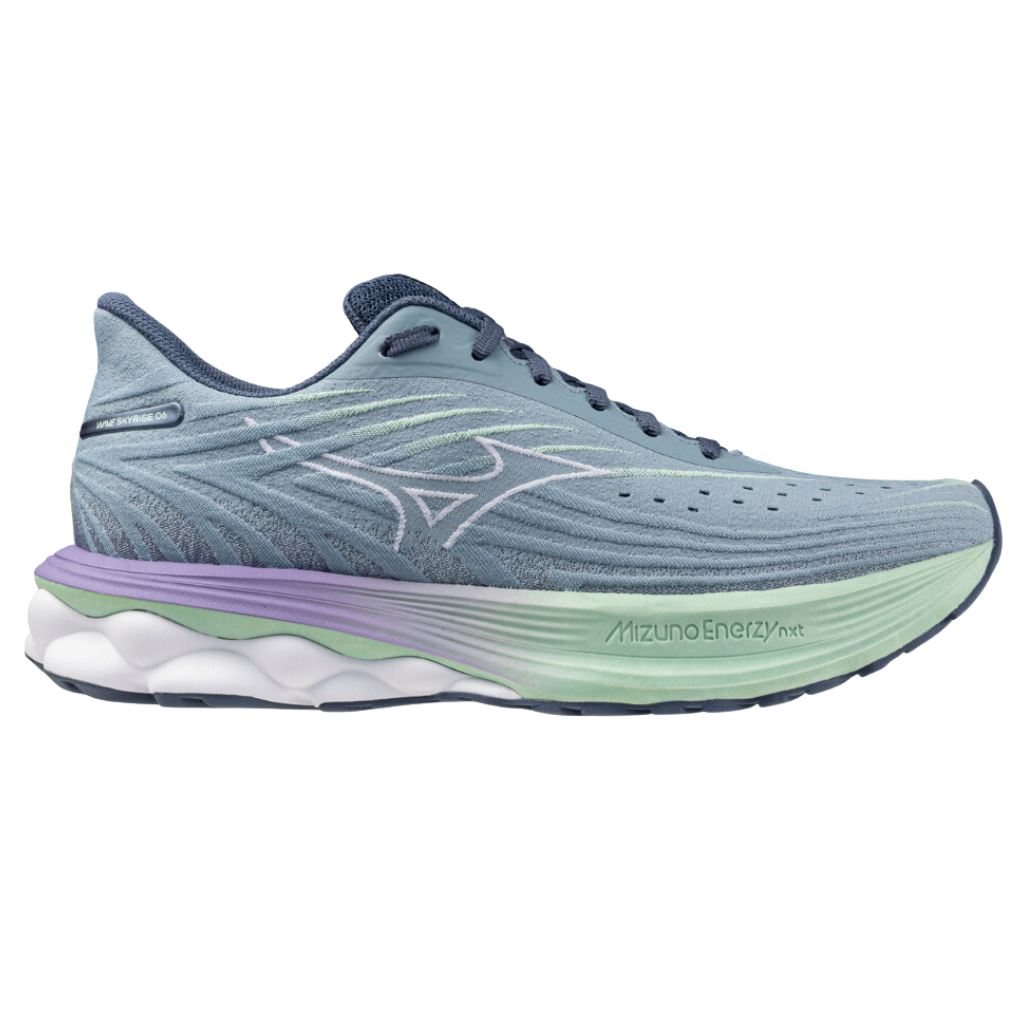 MIZUNO Women's Wave Skyrise 6 Neutral Running Shoe | Citadel/White/Bay | J1GD250921 | The Run Hub