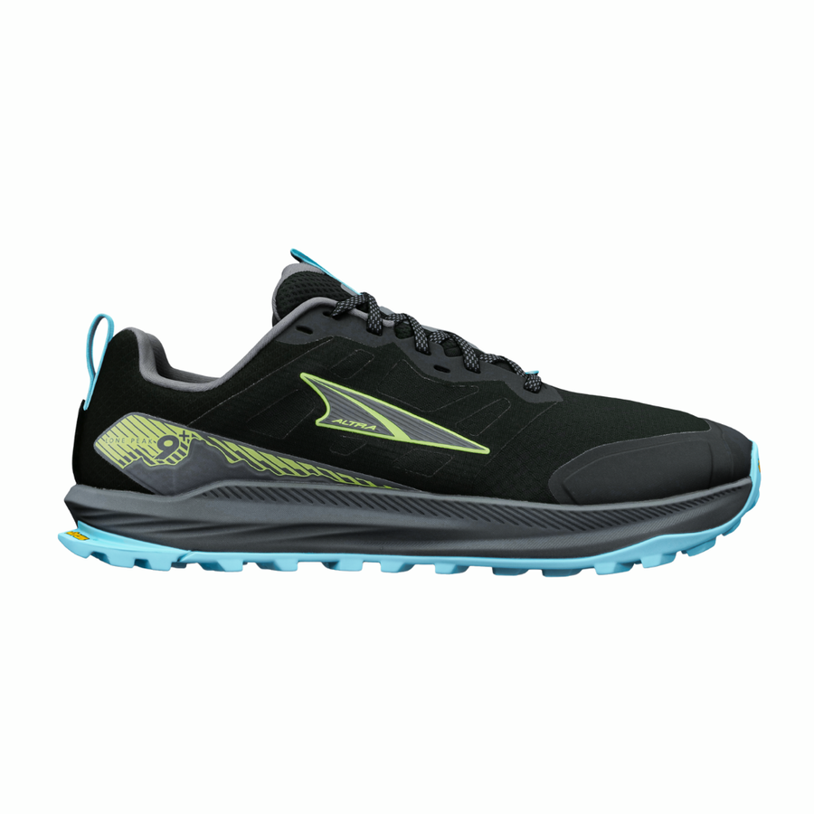 Men's Altra Lone Peak 9+ | Black/Lime | The Run Hub