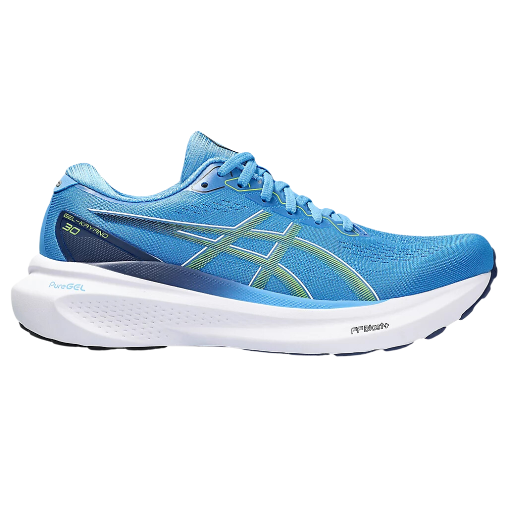 Men's Asics Gel-Kayano 30 Support Running Shoe | 1011B548-404 | Waterscape/Electric Lime | The Run Hub