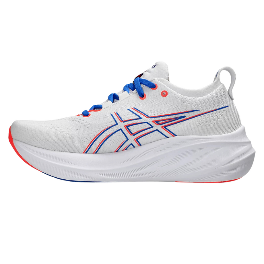 Men s Asics Gel Nimbus 26 PARIS White Sunrise Red The Run Hub