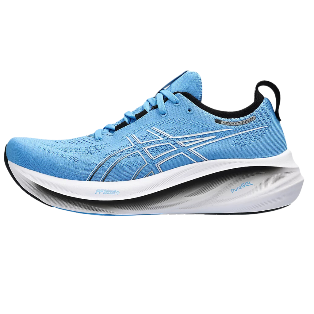 Men's Asics Gel Nimbus 26 Neutral Running Shoe | 1011B794-401 | Waterscape/Black | The Run Hub