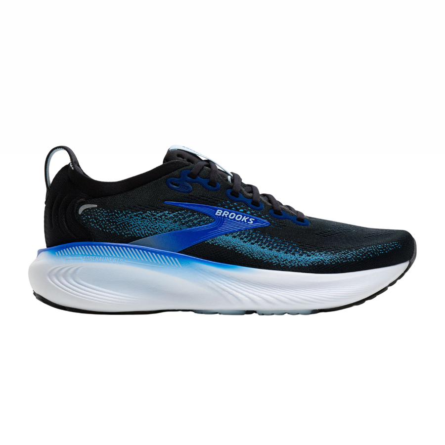 Men's Brooks Adrenaline GTS 25 | Black, Blue & Nantucket Breeze | The Run Hub