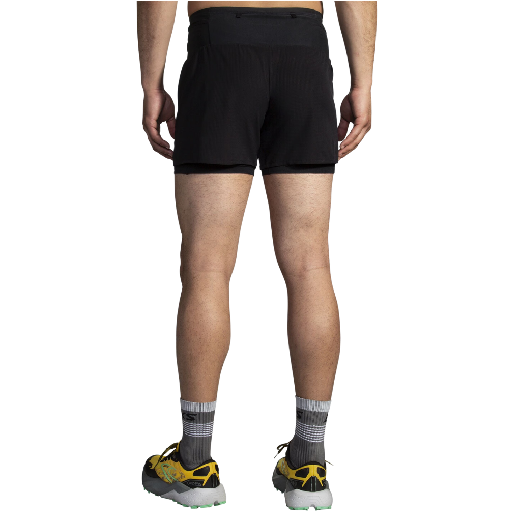Men's Brooks High Point 5" 2in1 Running Shorts | Black | The Run Hub