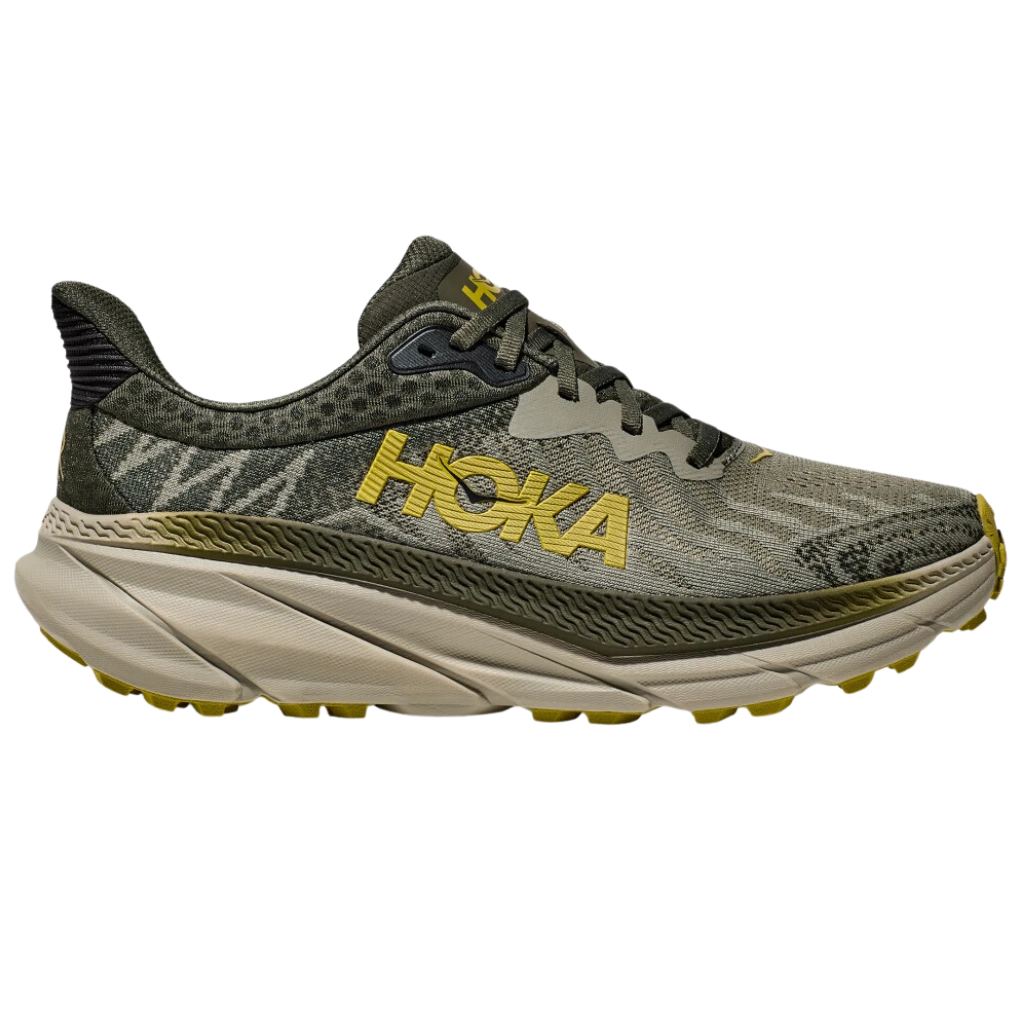 Men's HOKA Challenger 7 Trail Running Shoe | Olive Haze / Forest Cover |The Run Hub