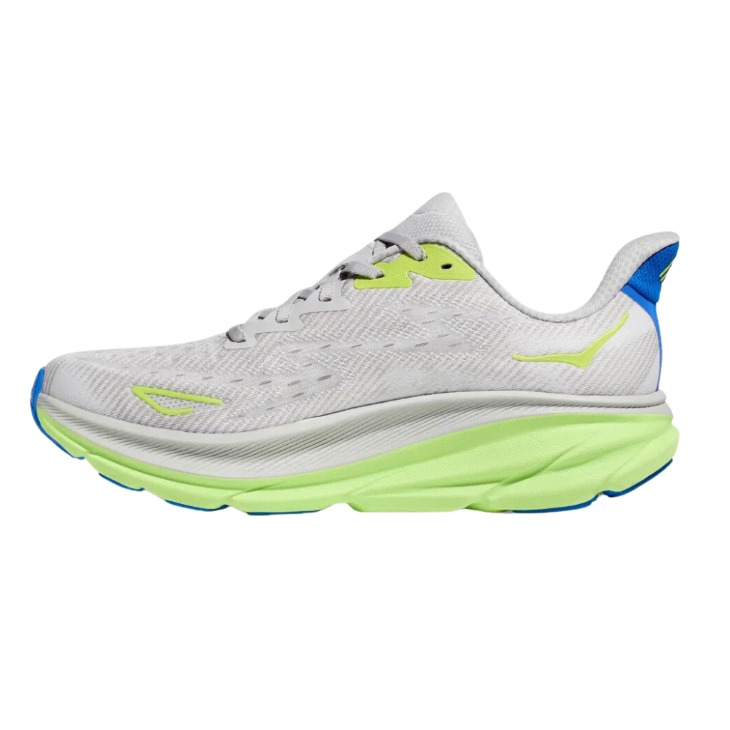 Men's HOKA Clifton 9 Neutral Running Shoe | Stardust/Electric Cobalt | 1127895-STLC |  The Run Hub