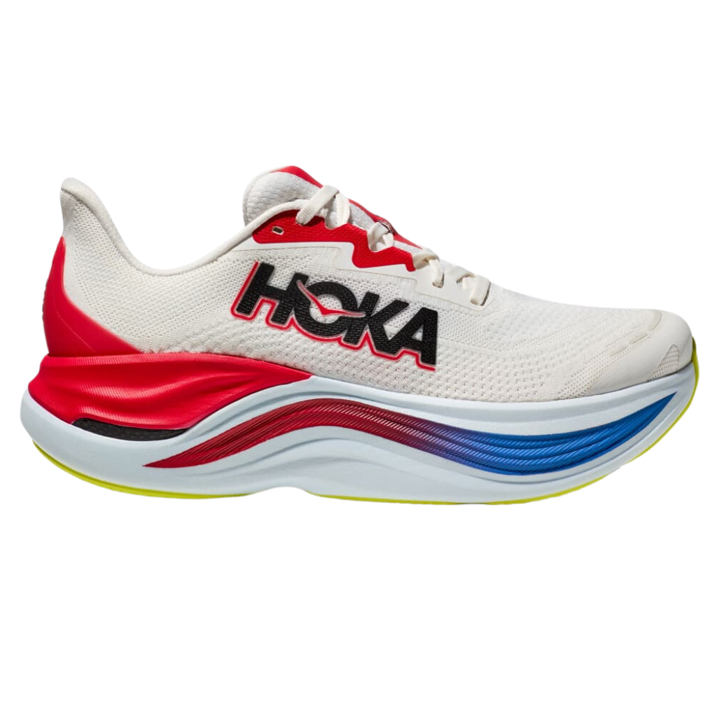Men's HOKA SKYWARD X Racing Shoe | Blanc De Blanc / Virtual Blue | 1147911-BVR | The Run Hub