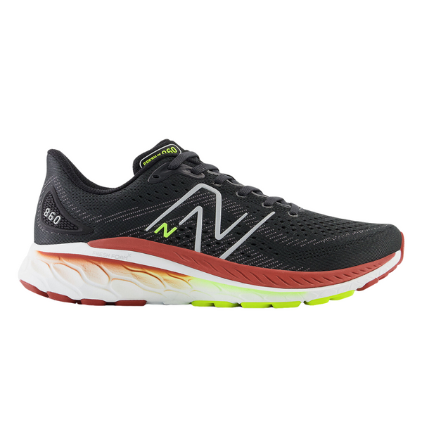 Men s New Balance 860 V13 M860M13 Black Neon The Run Hub