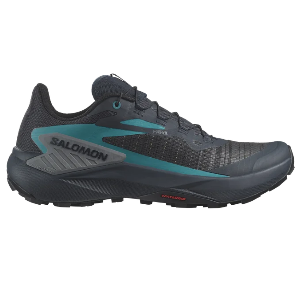Men's Salomon GENESIS Trail Running Shoe | L4744300031 | Carbon/Tahitian Tide/Quiet Shade | The Run Hub