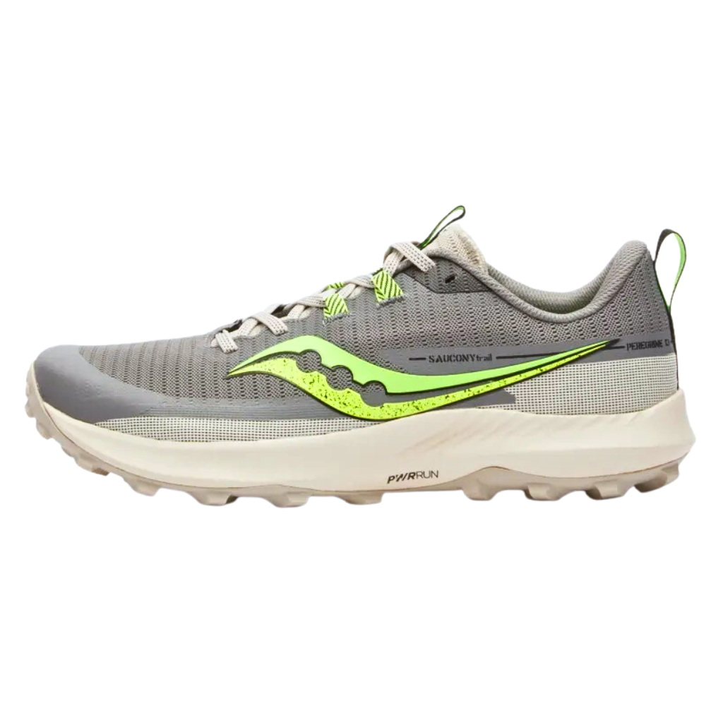 Men's Saucony Peregrine 13 Trail Running Shoes | S20838-75 Grey/Slime | The Run Hub 