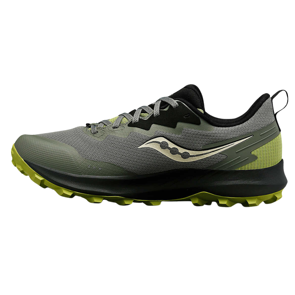 Men's Saucony Peregrine GTX Trail Running Shoe | S20918-110 | BOUGH/OLIVE | The Run Hub