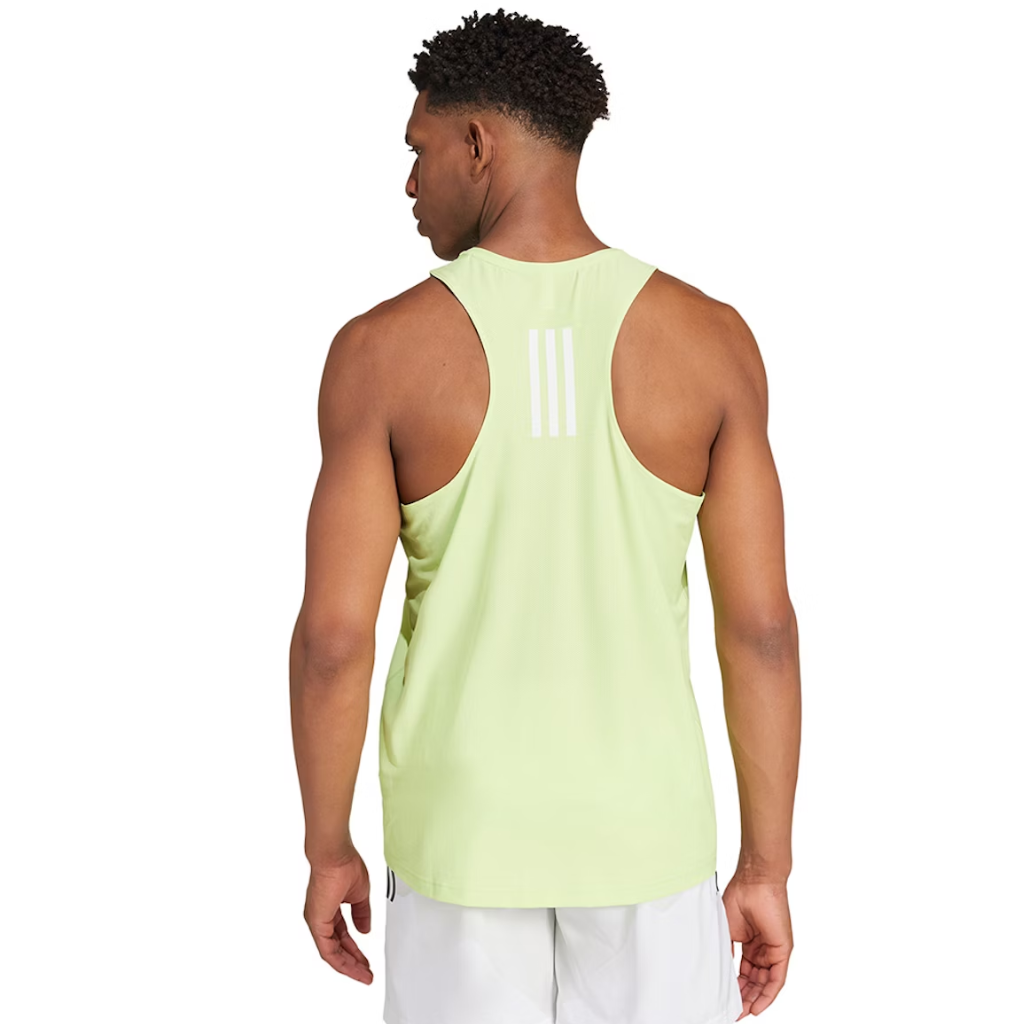 Men's adidas Own The Run Singlet | Lime Green | IV5437 | The Run Hub 