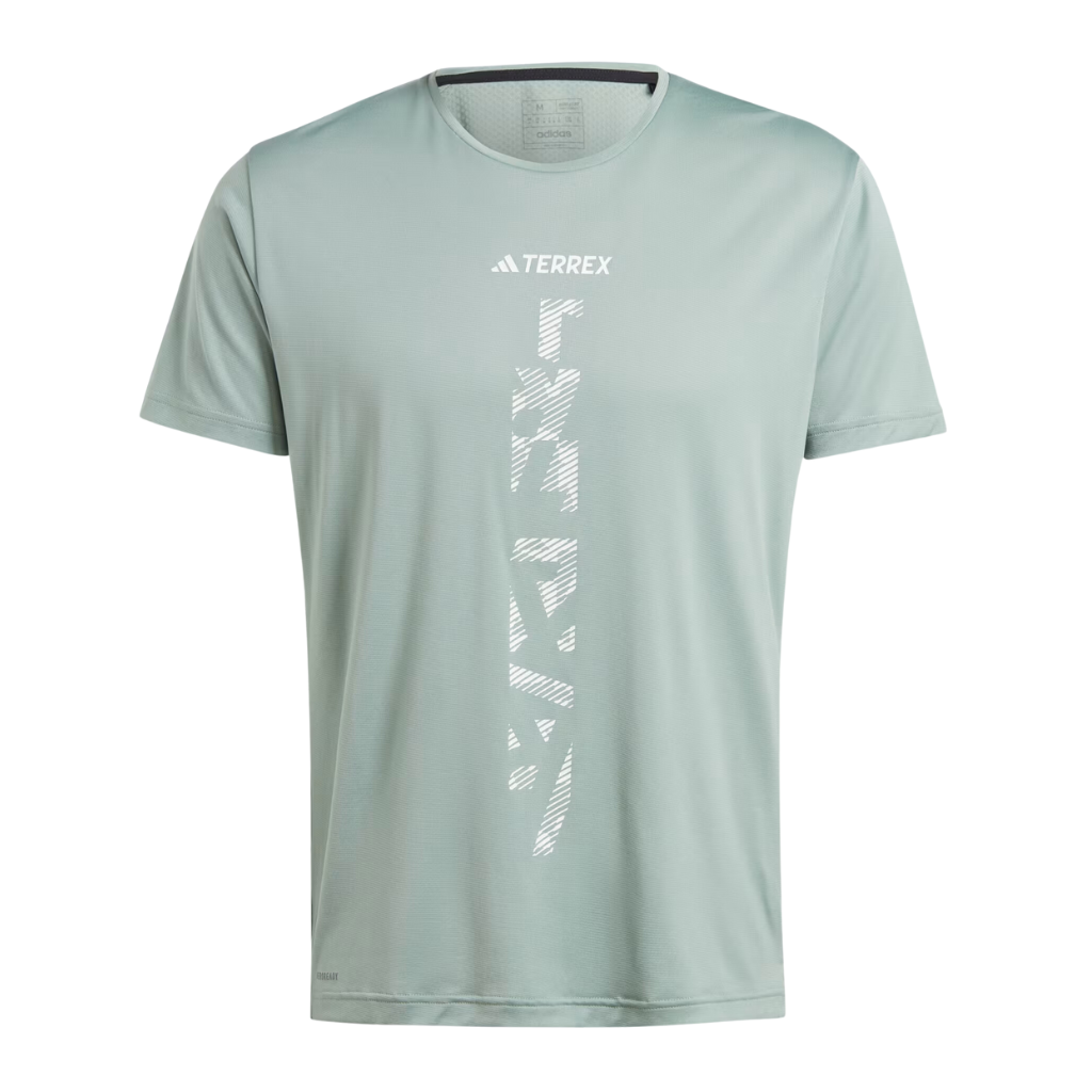 Men's adidas Terrex Agravic Trail Running T-Shirt | IP4815 | Silver Green | The Run Hub