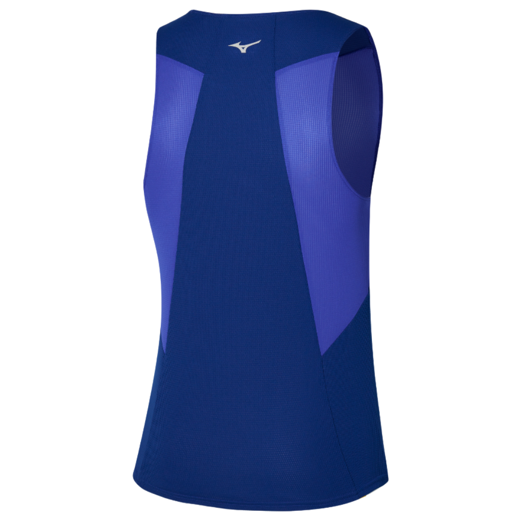 Mizuno Men's DryAeroFlow Tank | Reflex Blue | J2GAC002 | The Run Hub