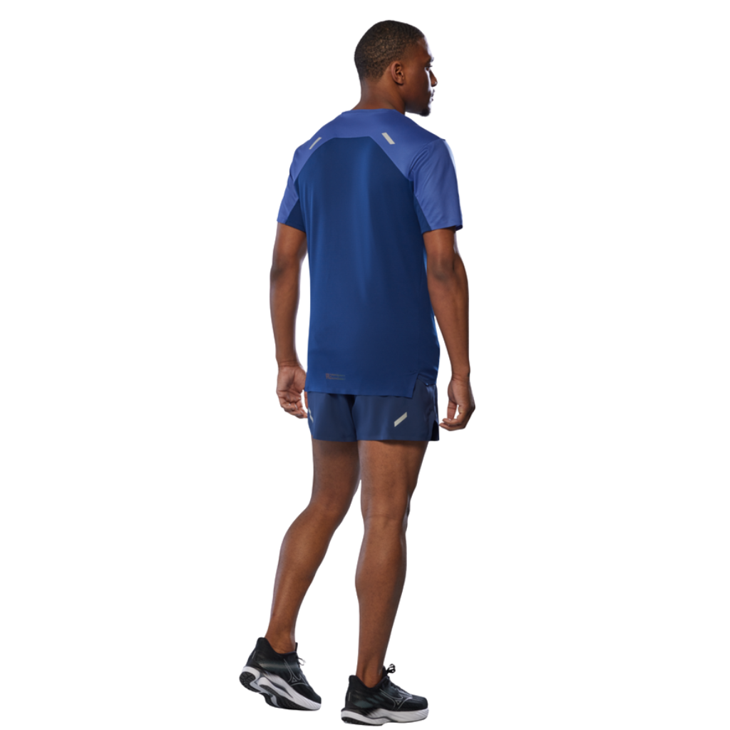 Mizuno Men's Tech Light Tee | Estate Blue | J2GAC001 | The Run Hub