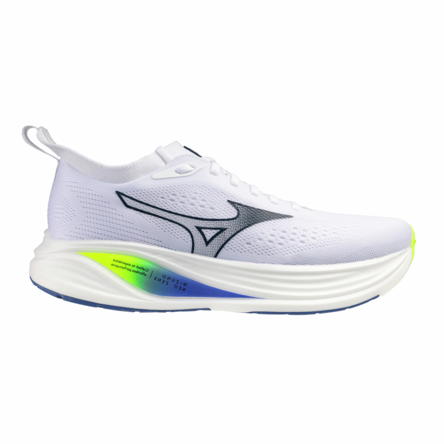 Mizuno Neo Zen 2 | White, Estate Blue & Lightning Yellow | The Run Hub