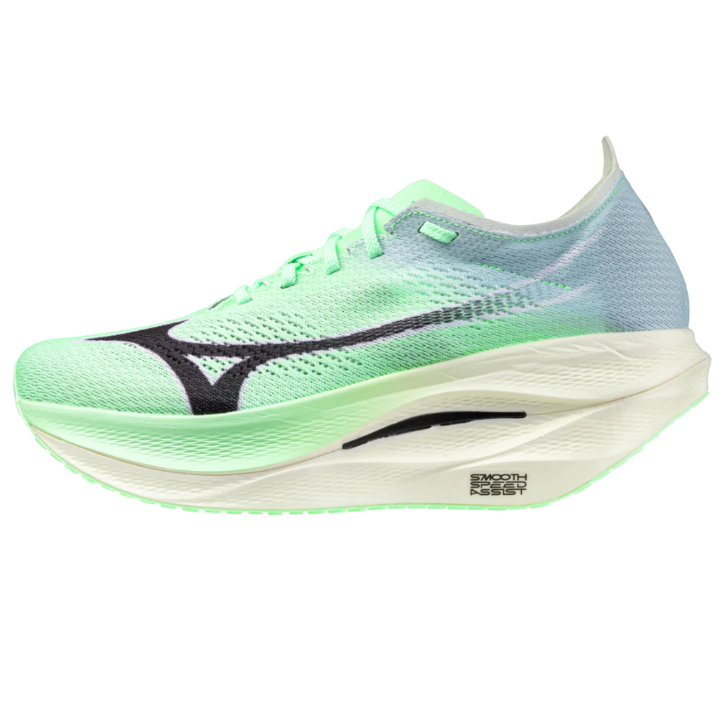 Mizuno Unisex Rebellion Pro 3 Racing Shoe | White/Harbor Mist/Cayenne | U1GD2533-03 | The Run Hub