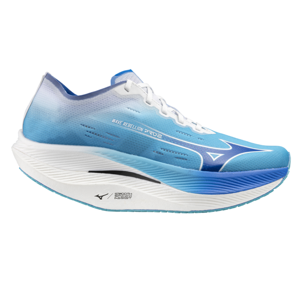 Mizuno Wave Rebellion Pro 2 Racing Shoe | River blue/mugen blue/white | U1GD241753 | The Run Hub