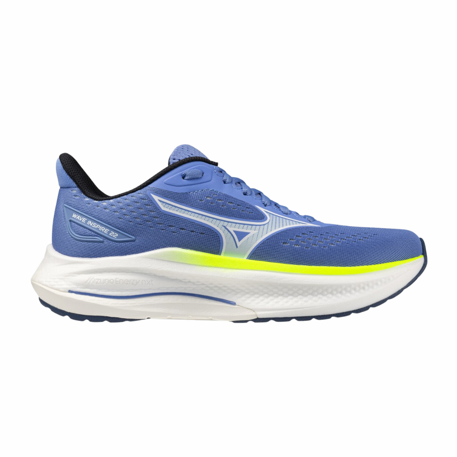 Mizuno Wave Inspire 22 | Ultramarine, White & Lightning Yellow | The Run Hub