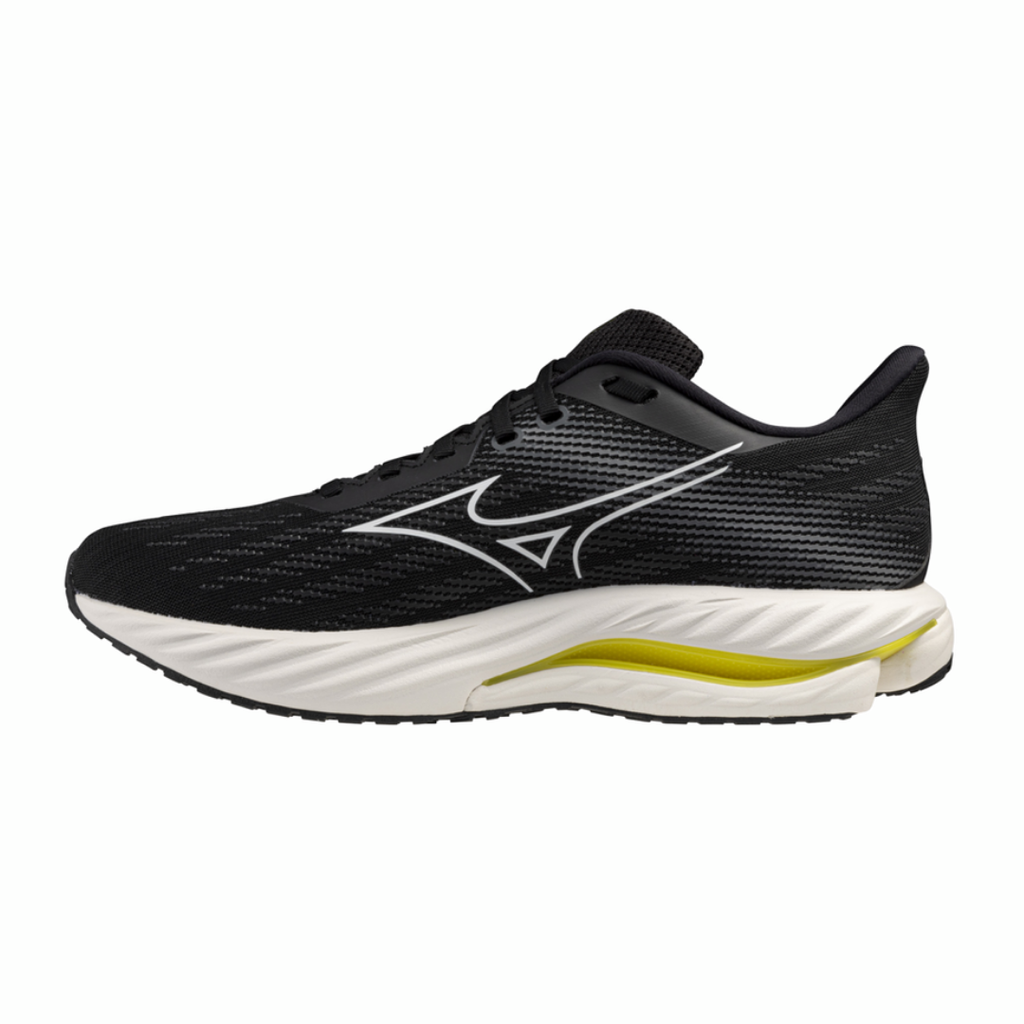 Mizuno Wave Rider 29 | White, Estate Blue & Lightning Yellow | The Run Hub