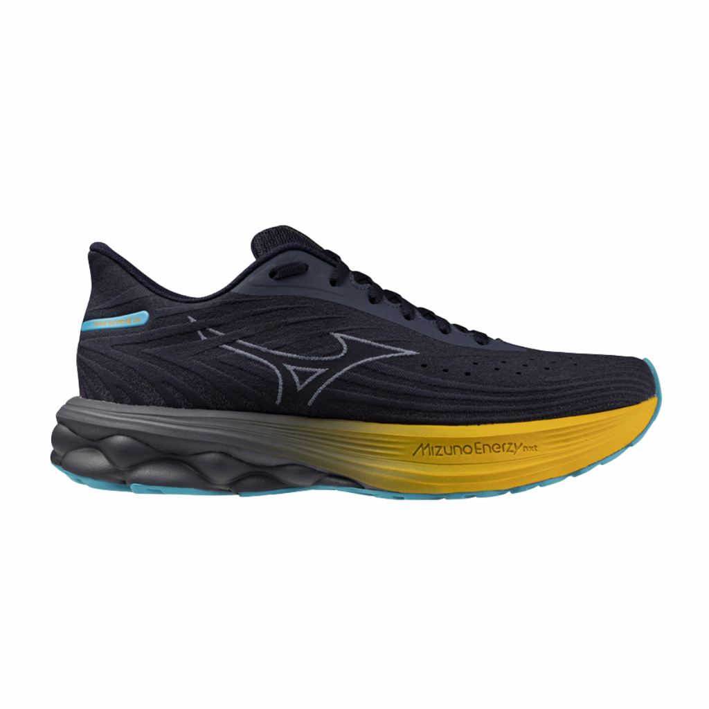 Mizuno Wave Skyrise 6 | Odyssey Gray, Icelandic Blue & Citrus | The Run Hub