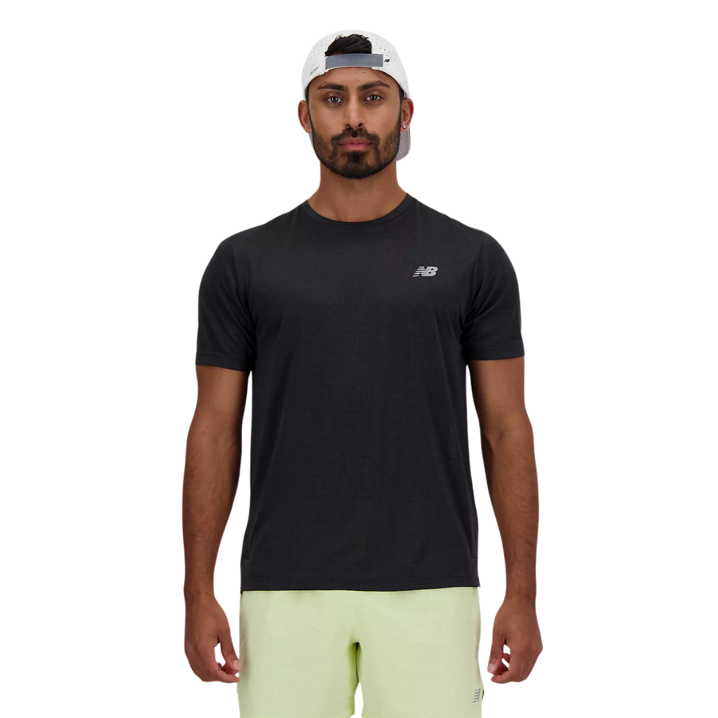 Men's New Balance Athletics T-Shirt | MT41253 BK | Black | The Run Hub