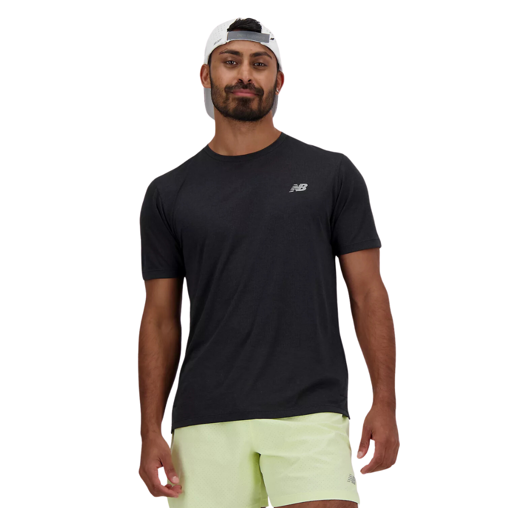 Men's New Balance Athletics T-Shirt | MT41253 BK | Black | The Run Hub