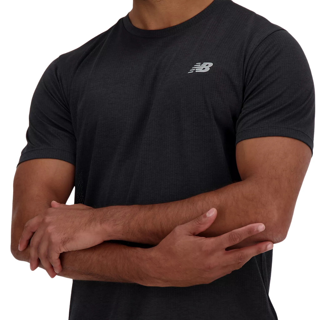 Men's New Balance Athletics T-Shirt | MT41253 BK | Black | The Run Hub