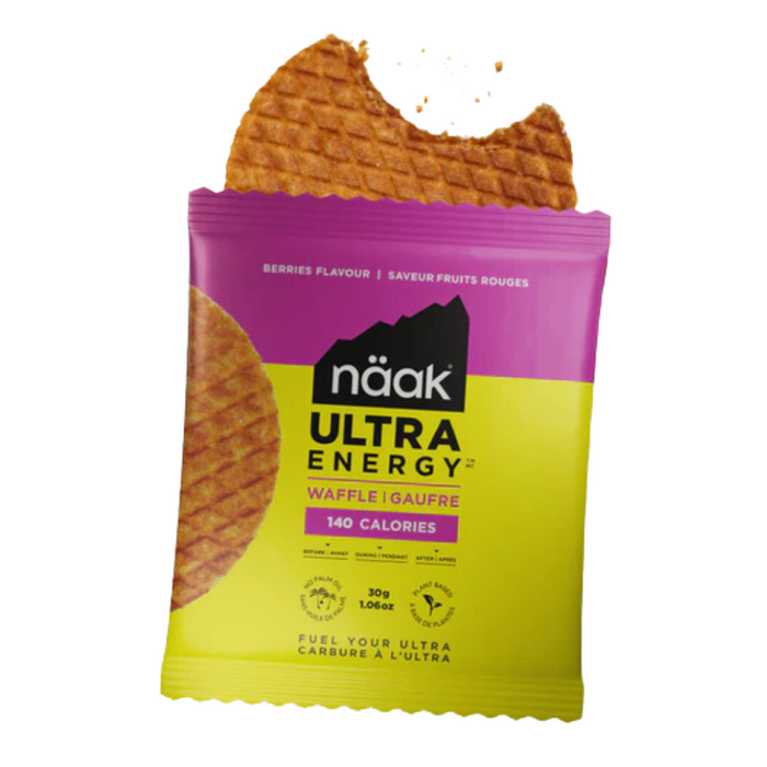Näak Ultra Energy Waffles | Berries 30g | The Run Hub 
