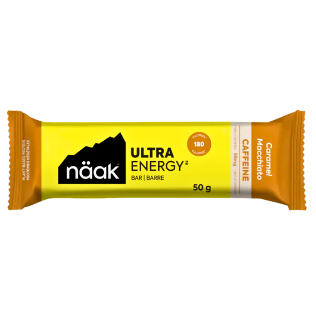 Näak Ultra Energy™ Caffeine Bar | Caramel Macchiato Flavour | 50g Bar | The Run Hub