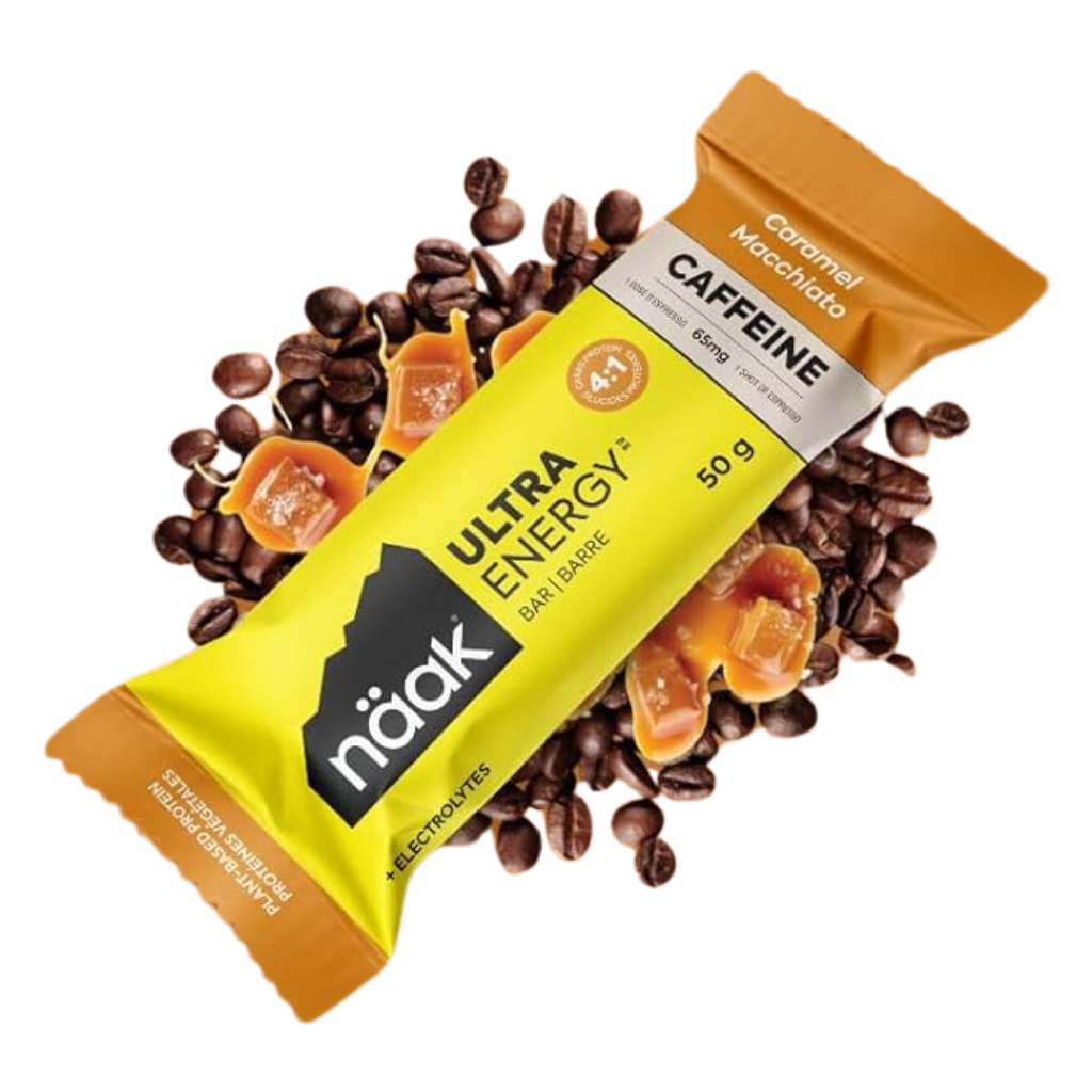 Näak Ultra Energy™ Caffeine Bar | Caramel Macchiato Flavour | 50g Bar | The Run Hub