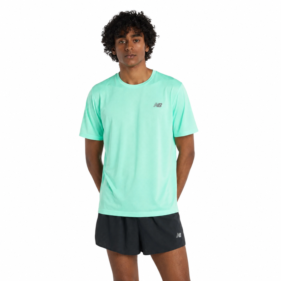 New Balance Athletics T-Shirt | Bright Mint | The Run Hub