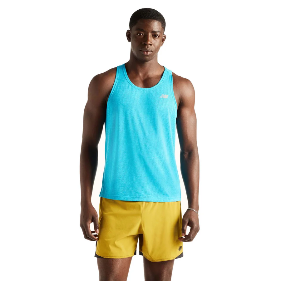 New Balance Athletics Tank | Blue | The Run Hub