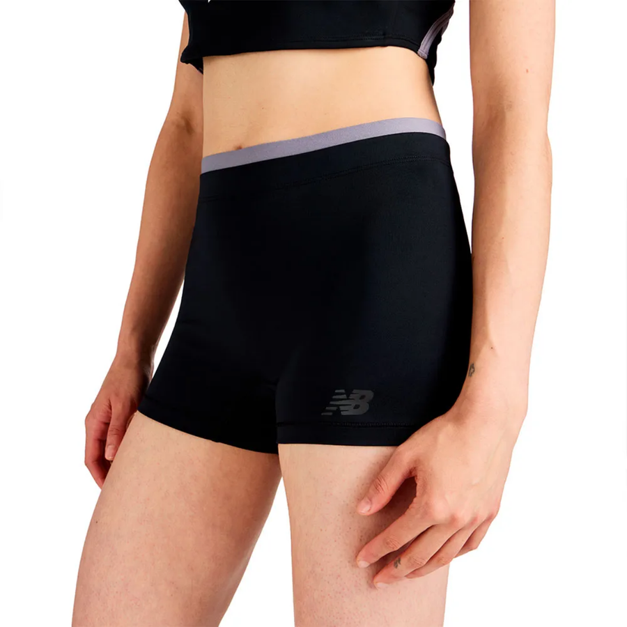 New Balance Fast Days Graphic Hot Shorts | Black | The Run Hub