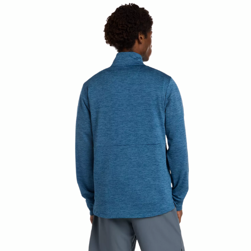 New Balance Heat Grid Half Zip | Dark Shoreline Blue Heather | The Run Hub