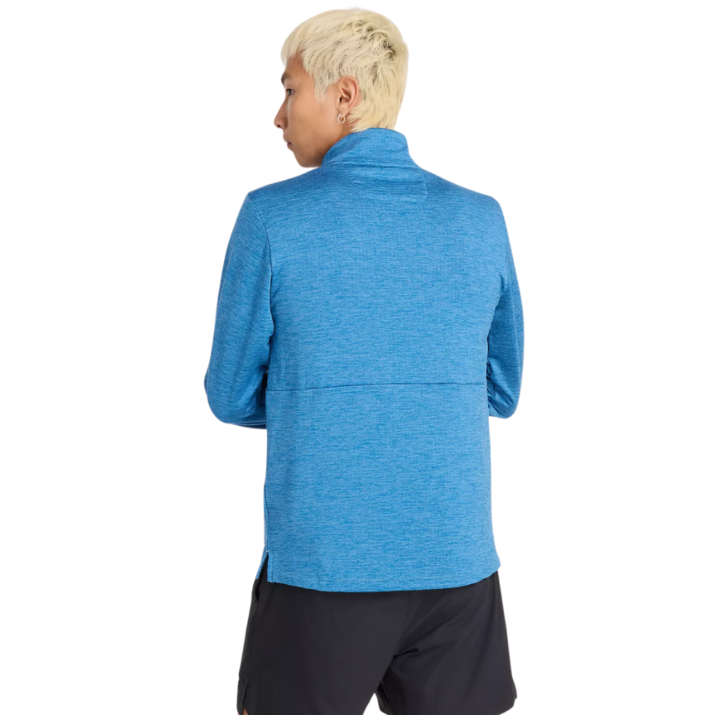 New Balance Men's Athletics Heat Grid 1/2 Zip Top | Heron Blue | MT43204 HEB | The Run Hub