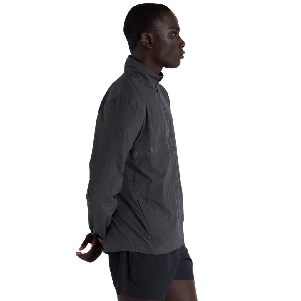 New Balance Men's Athletics Reflective Packable Jacket | Blacktop | MJ41279ACK | The Run Hub