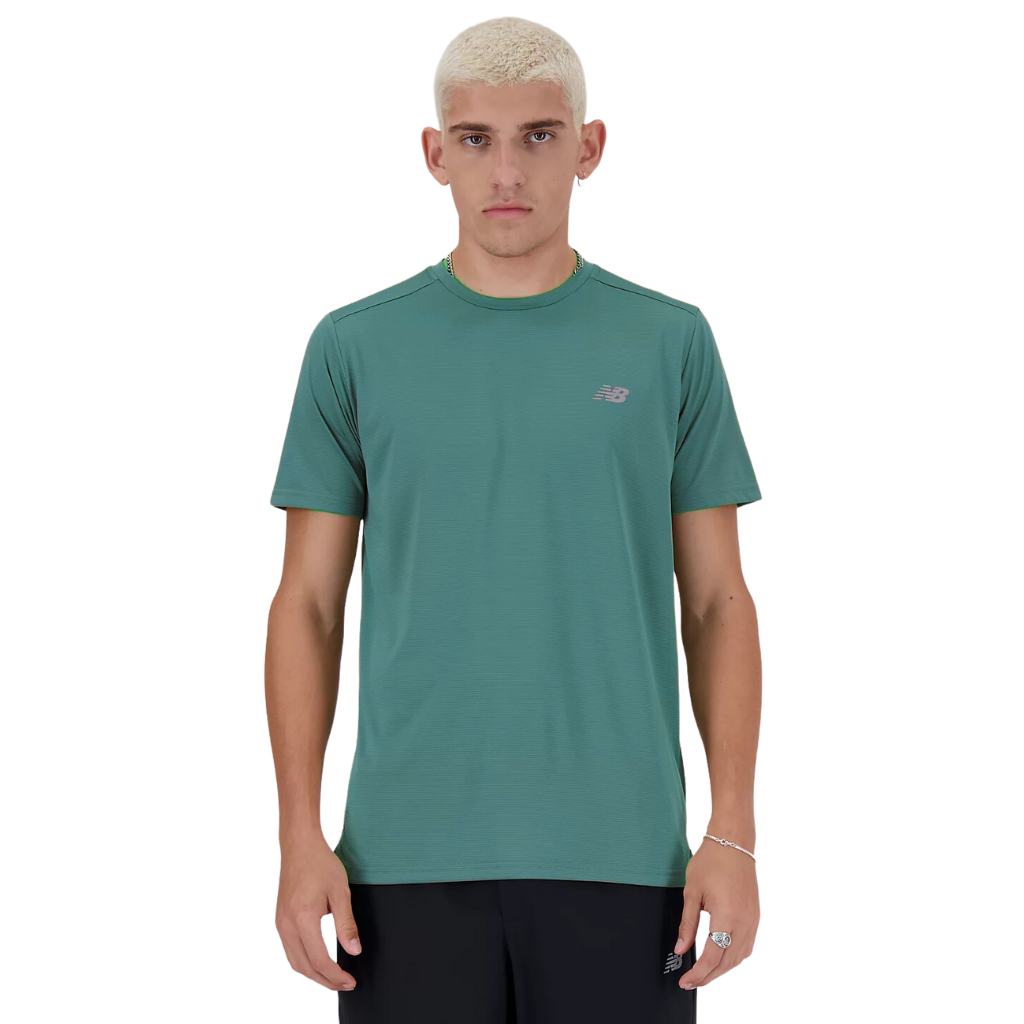 New Balance Men's Athletics Sports Essentials T-Shirt | New Spruce | MT41222NUS | The Run Hub