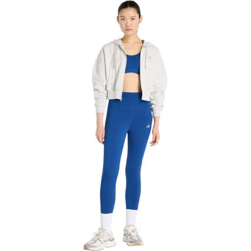 New Balance Sleek High Rise Legging 25" | Blue | The Run Hub