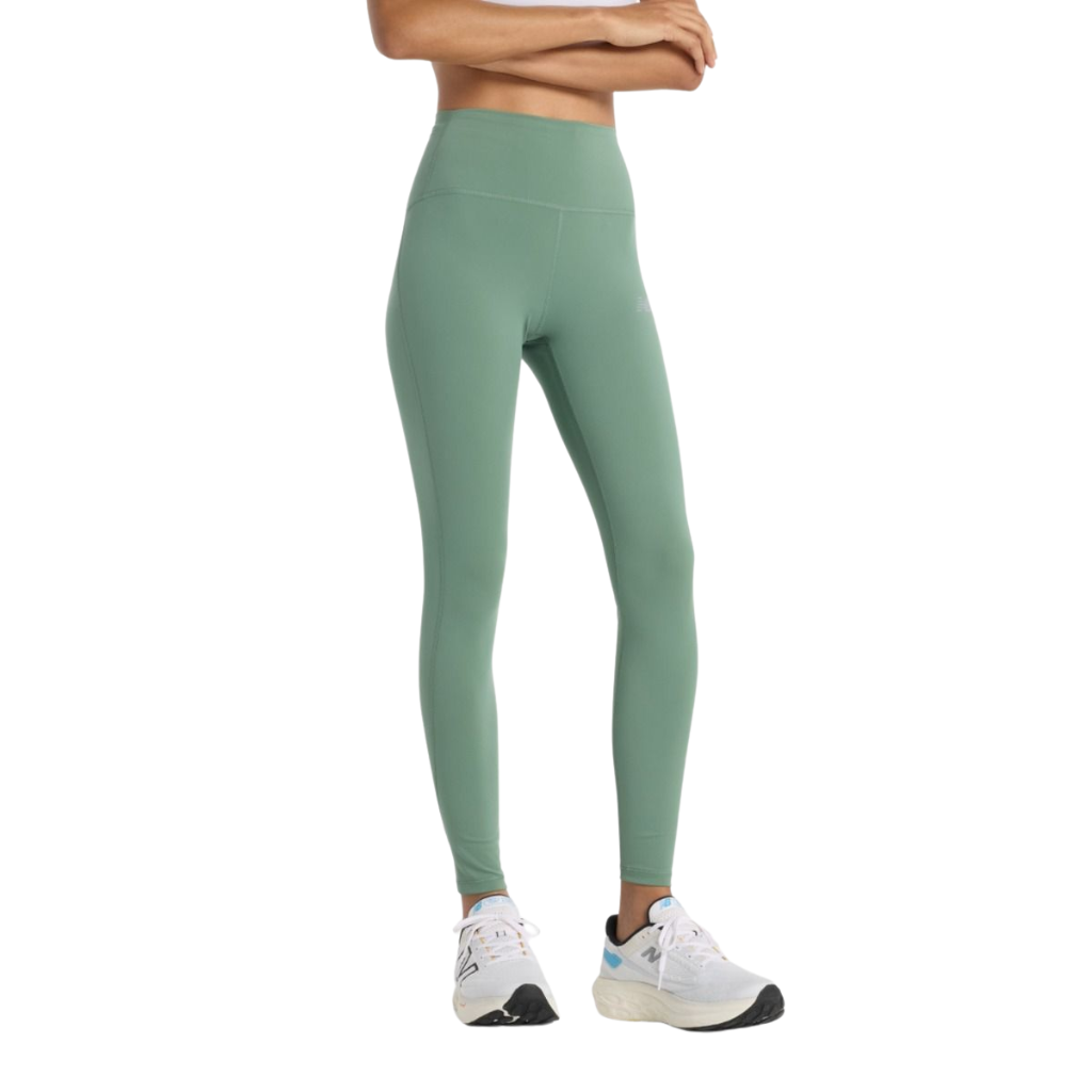 New Balance Sleek Pocket High Rise Legging 27" | Dark Juniper | 197967338205 | The Run Hub