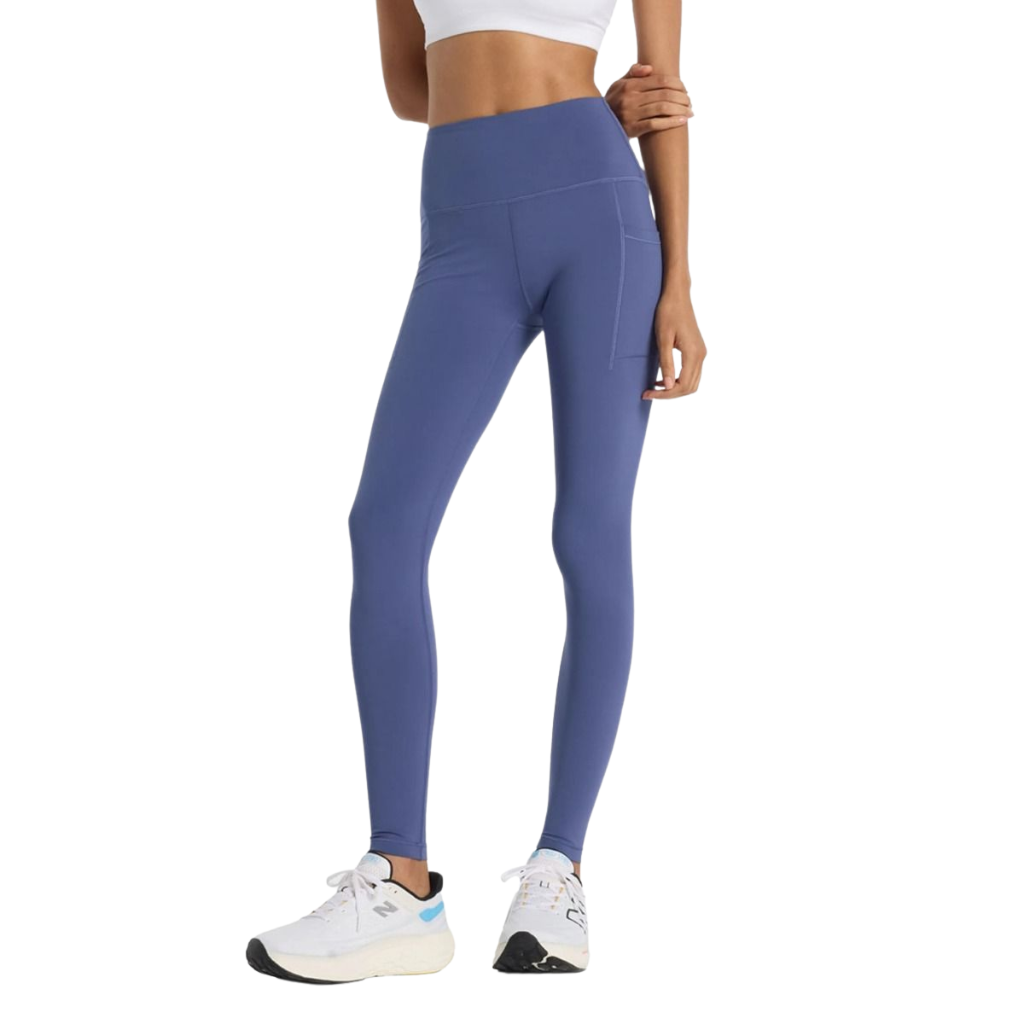 New Balance Sleek Pocket High Rise Legging 27" | Dream State | 197967338267 | The Run Hub
