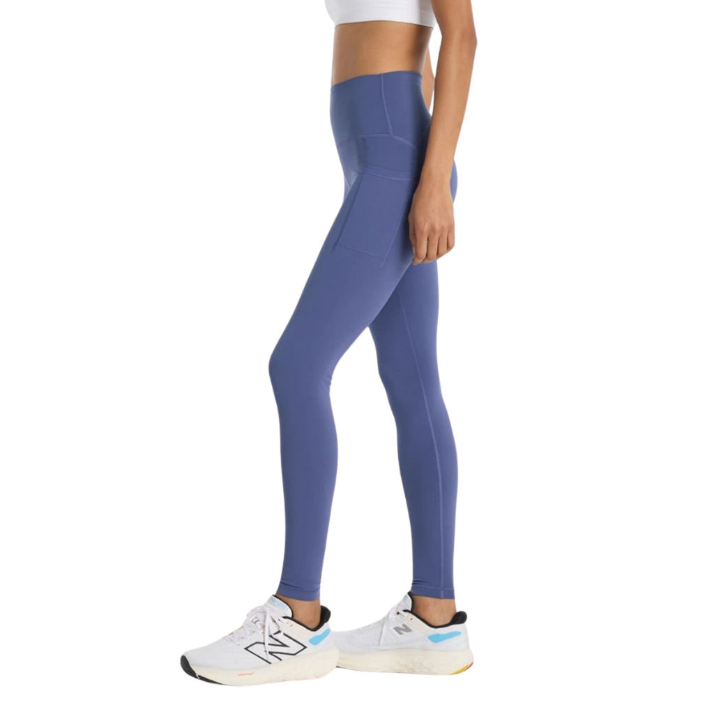 New Balance Sleek Pocket High Rise Legging 27" | Dream State | 197967338267 | The Run Hub