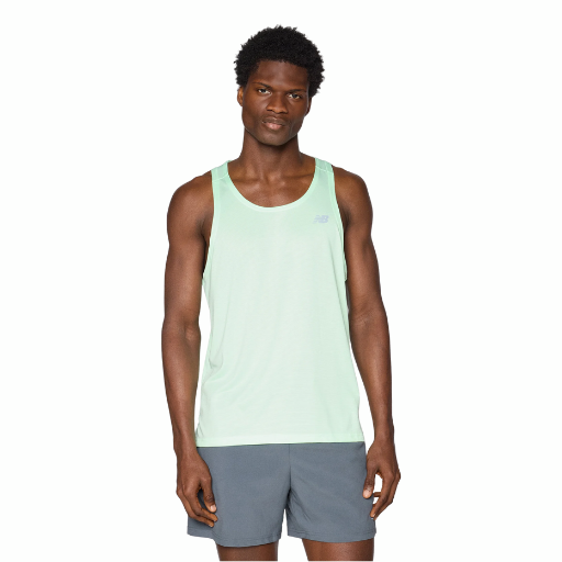 New Balance Sport Essentials Singlet | Light Green | The Run Hub