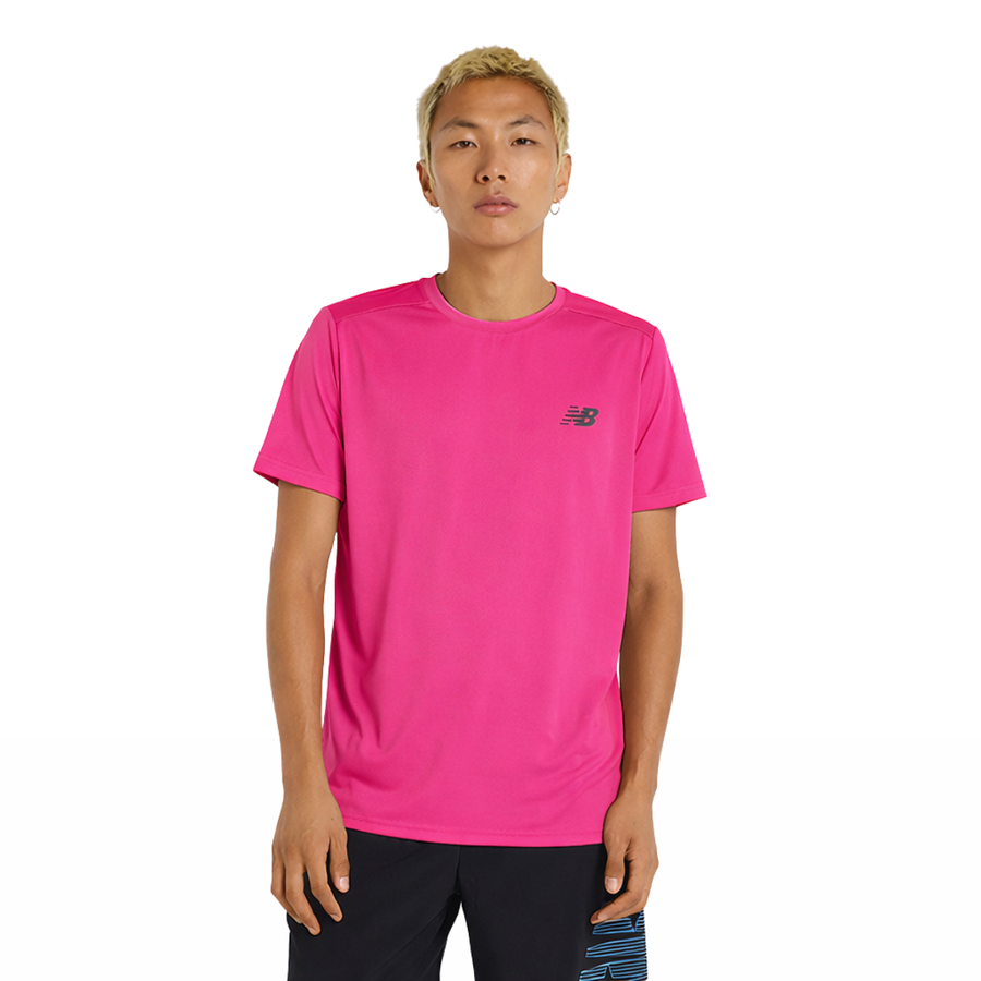 New Balance Sports Essential T-Shirt | Pink | The Run Hub